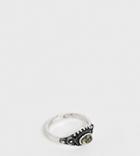 Reclaimed Vintage Inspired Pinky Ring With Stone Detail In Burnished Silver Exclusive To Asos
