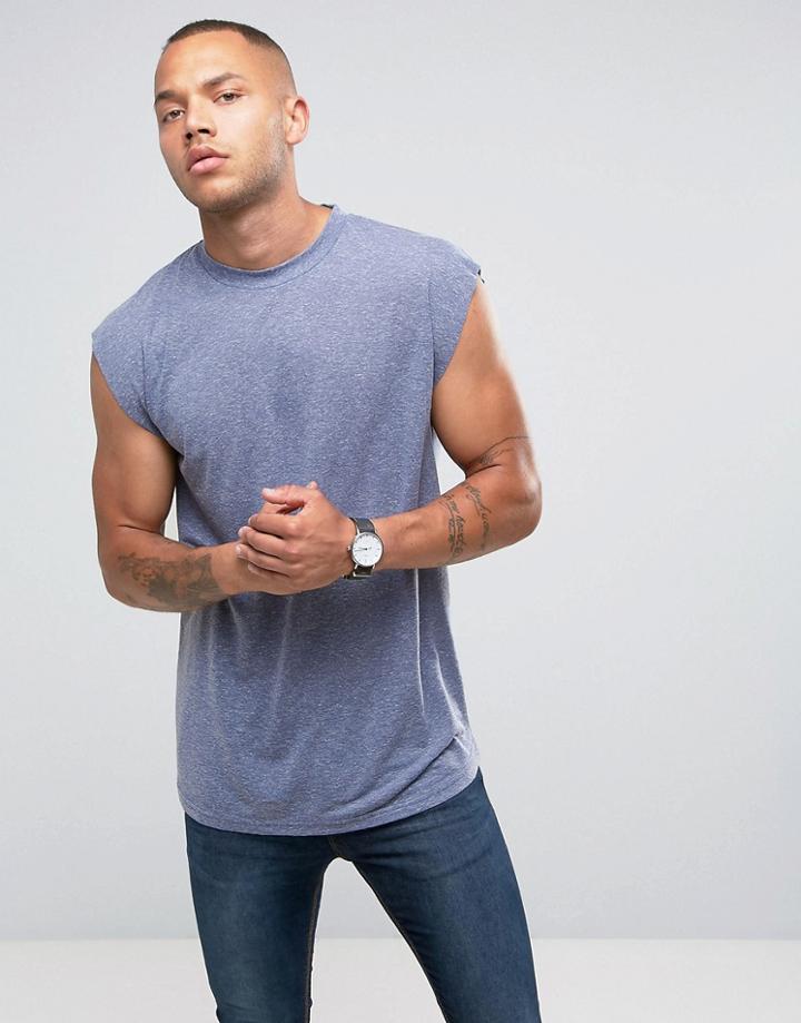 Another Influence Sleeveless T-shirt - Blue