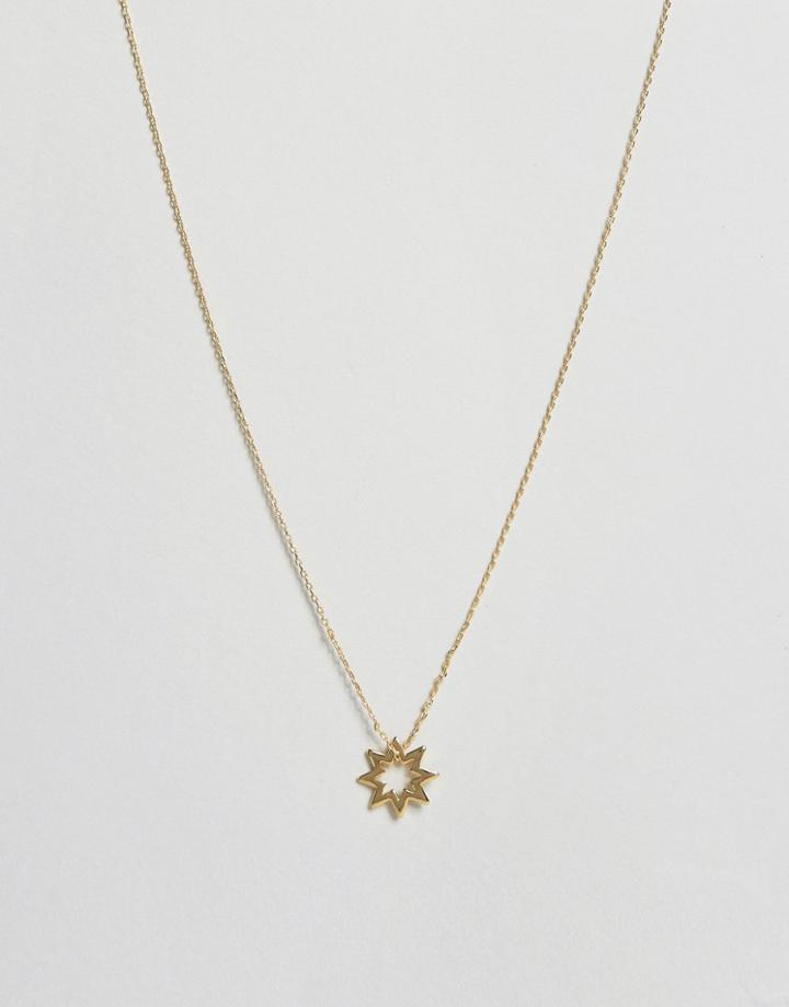 Orelia Simple Star Necklace - Gold