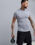 Asos 4505 T-shirt With Wicking In Gray - Gray