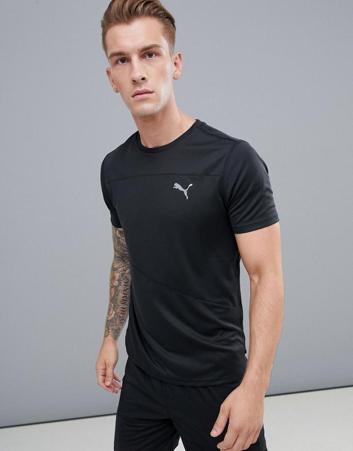 Puma Running Mono T-shirt In Black 517242-01 - Black