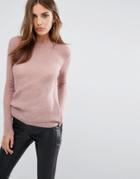 Y.a.s Clovy Crew Neck Sweater In Rose - Pink