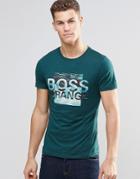 Boss Orange T-shirt With Logo Print In Green - Green