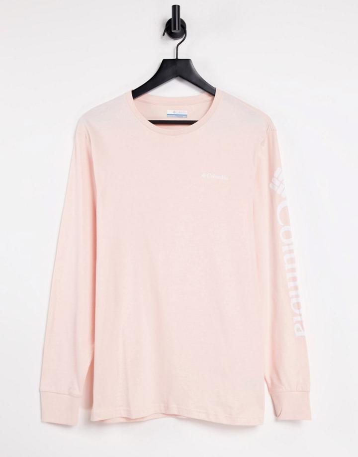 Columbia North Cascades Long Sleeve T-shirt In Pink