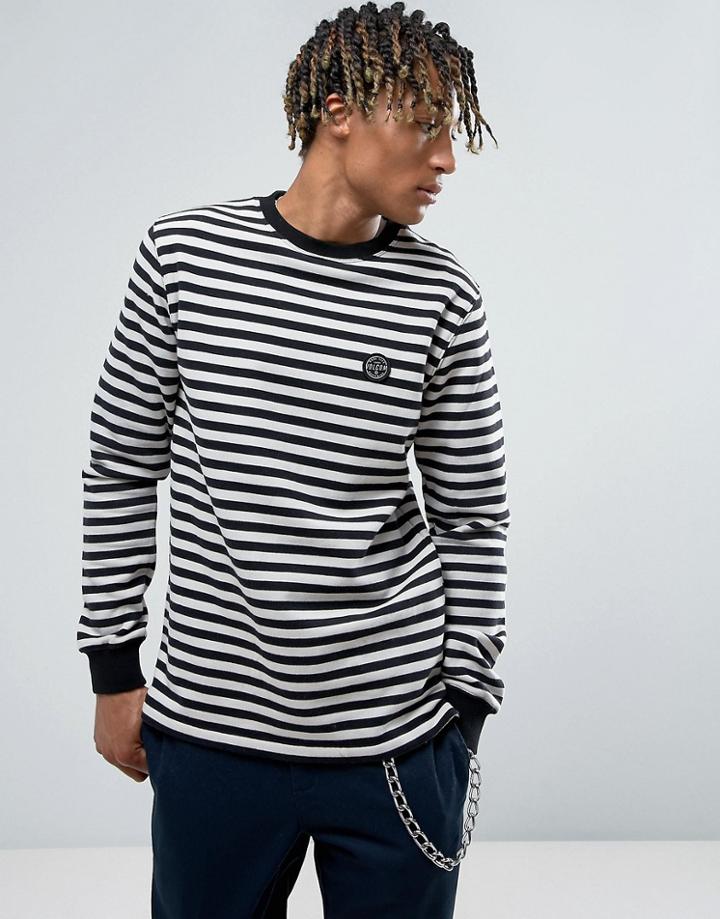 Volcom Kraystone Striped Sweatshirt - Black