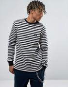 Volcom Kraystone Striped Sweatshirt - Black