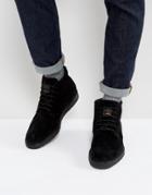 Boss Orange By Hugo Boss Tuned Suede Boots In Black - Black
