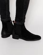 Selected Homme Yannick Suede Chelsea Boots - Black