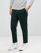Asos Tapered Smart Pants In Green - Green