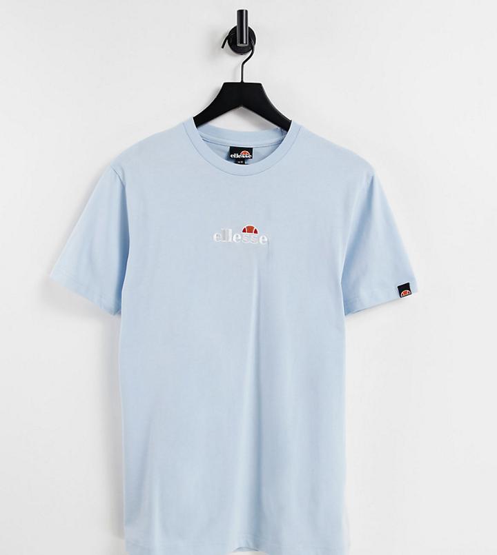 Ellesse Small Central Logo T-shirt In Blue Exclusive To Asos-blues