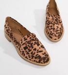 Asos Design Mantra Loafer Flat Shoes - Brown