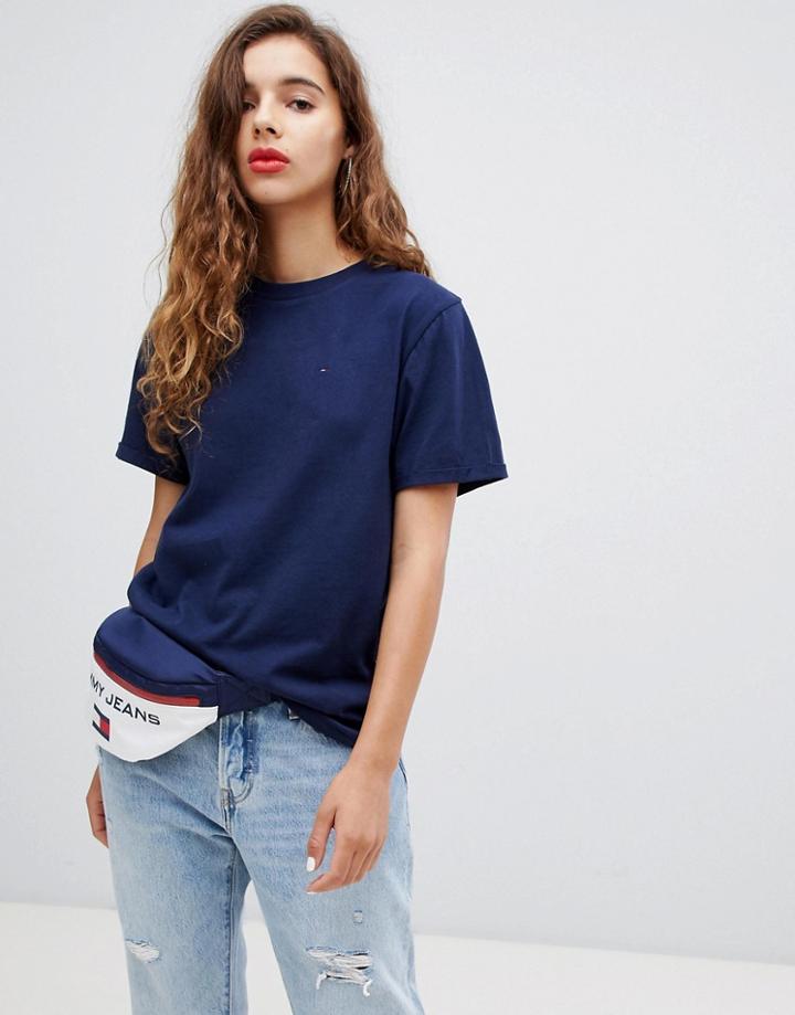 Tommy Jeans Icon Boyfriend T-shirt - Navy