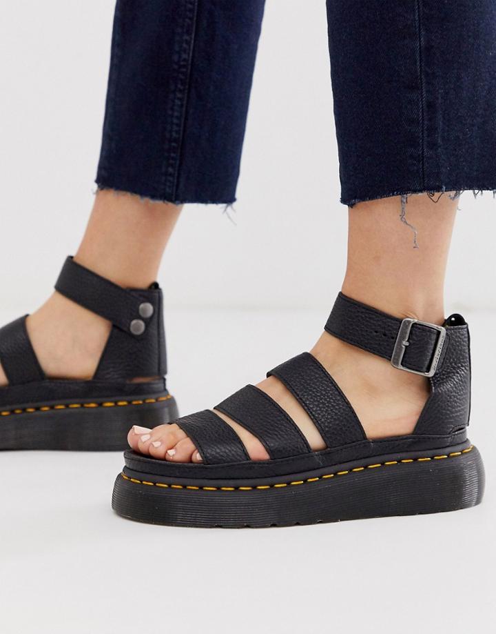 Dr Martens Clarissa Ii Quad Sandals In Black