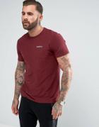 Gandys T-shirt With Small Logo In Burgundy - Red