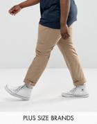 Tommy Hilfiger Plus Denton Chinos Straight Fit In Beige - Beige