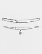 Topshop Scorpion Pendant Choker Necklace In Silver