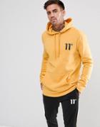 11 Degrees Hoodie In Yellow - Yellow