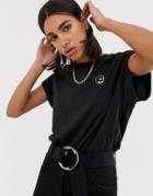 Cheap Monday Screen T-shirt With Tiny Skull Logo - Black