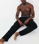 French Connection Tall Fcuk Jersey Pants In Black