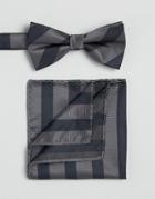 Selected Homme Tie & Pocket Square - Navy