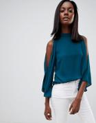 Oasis Batwing Sleeve Top - Green