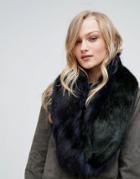 Bandits Premium Faux Fur Twist Scarf - Green