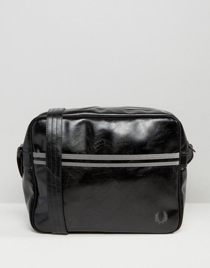 Fred Perry Classic Messenger Bag In Black - Black