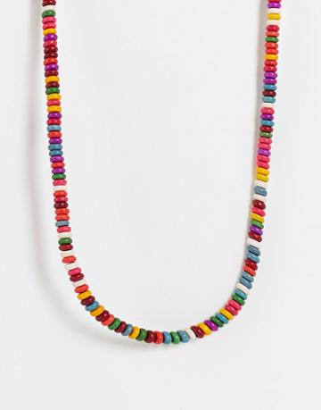 Madein. Flat Beaded Necklace In Bright Multi