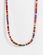 Madein. Flat Beaded Necklace In Bright Multi