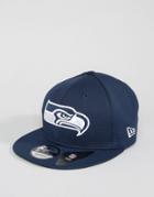 New Era 59fifty Cap Fitted Seattle Seahawks In Mesh - Navy