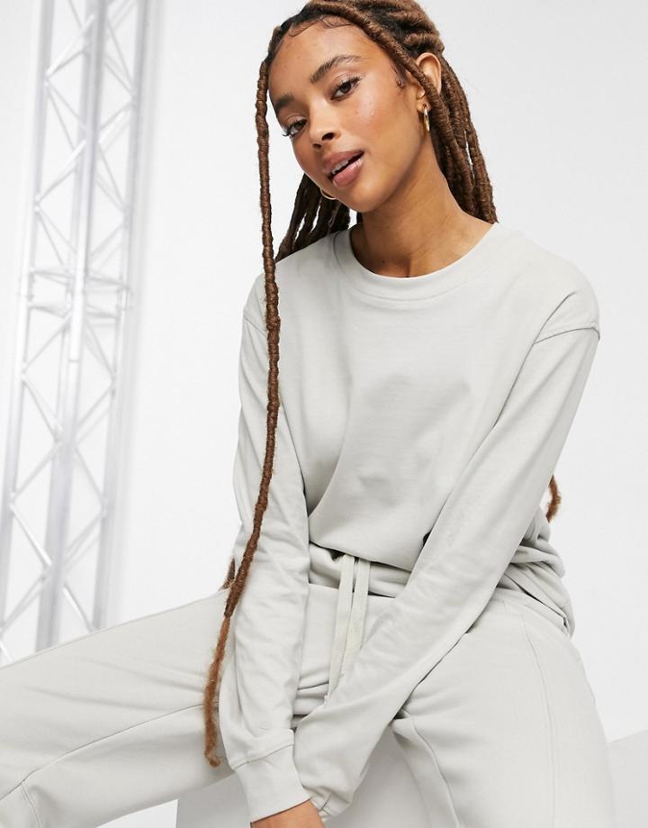 Bershka Unisex Oversized Sweatpants In Gray-grey