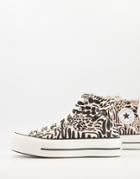 Converse Chuck Taylor All Star Lift Sneakers In Leopard Print-multi