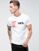 Diesel T-diego-qa Logo T-shirt - White