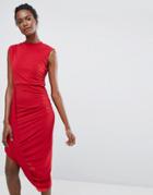 Wal G Asymmetric Dress - Red