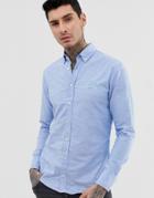 Boss Mabsoot Slim Fit Oxford Shirt In Blue - Blue