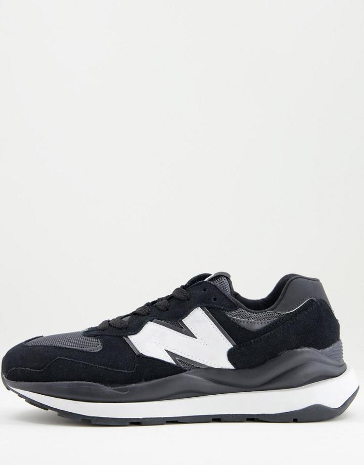 New Balance 57/40 Sneakers In Black And White