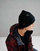 Volcom Snow Sweep Lined Beanie In Black - Black