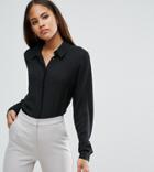 Asos Tall Soft Shirt - Black