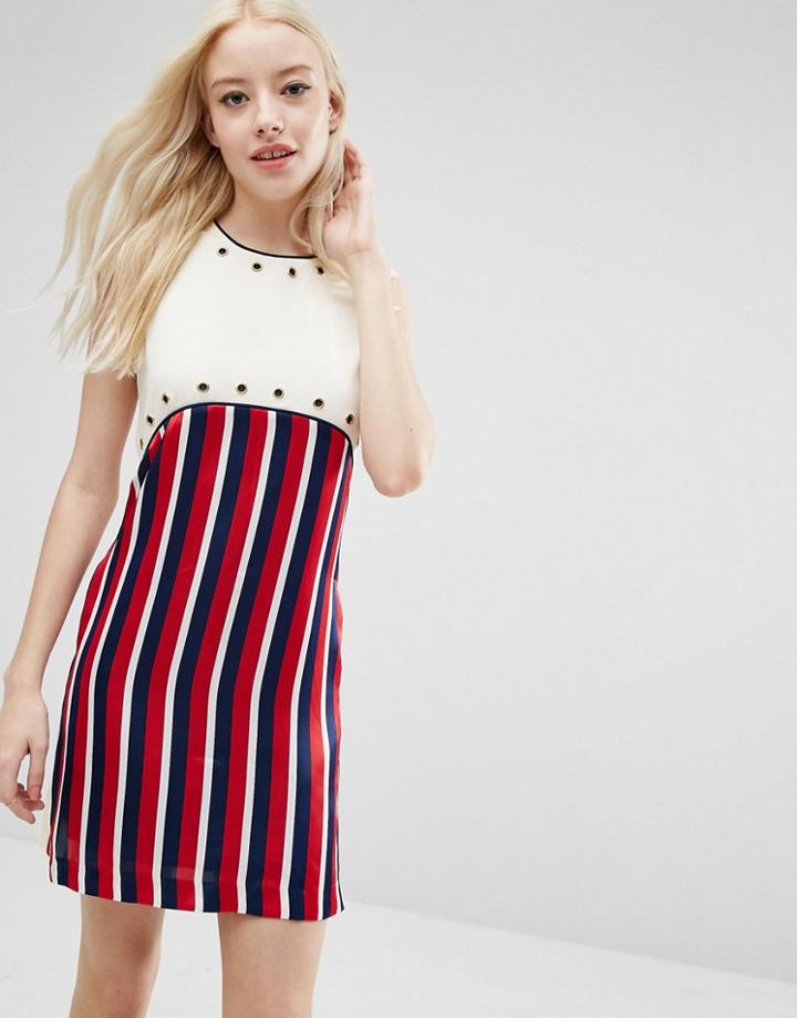 Sister Jane Bonbon Dress In Stripe - Multi