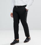 Asos Design Plus Skinny Smart Pants In Black - Black