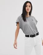 Cheap Monday Screen T-shirt With Tiny Skull Logo - Gray