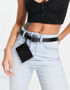 Svnx Belt With Card Holder In Black