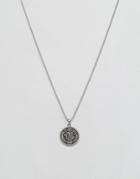 Seven London Saint Benedict Medallion Pendant Necklace In Silver - Silver