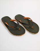 Jack & Jones Flip Flops With Molded Sole - Green