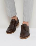 Selected Homme Royce Desert Leather Shoes In Brown - Brown