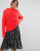 Essentiel Antwerp Ombay High Collar Sweater - Pink