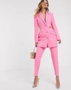 Asos Design Slim Fancy Suit Pants-pink