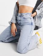 New Look Baggy Fit Jeans In Blue-blues