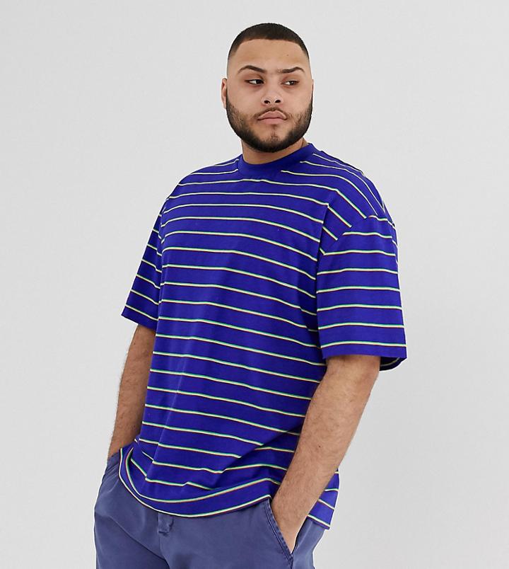 Collusion Plus Striped T-shirt-multi