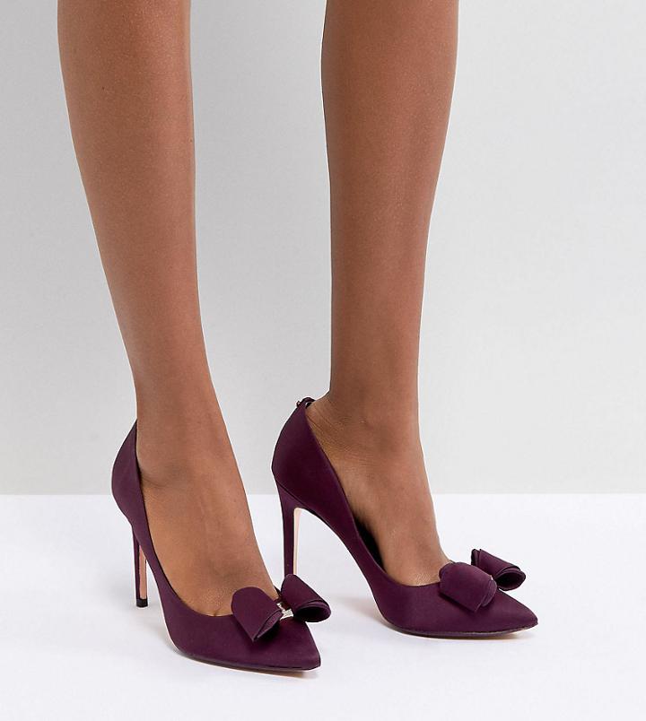 Ted Baker Azeline Heeled Bow Shoe - Purple